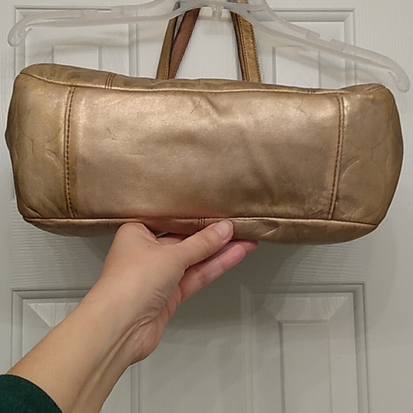 COACH SIGNATURE EMBOSSED LEATHER GALLERY TOTE BAG 17727 HANDBAG SHOULDER… - Picture 7 of 13